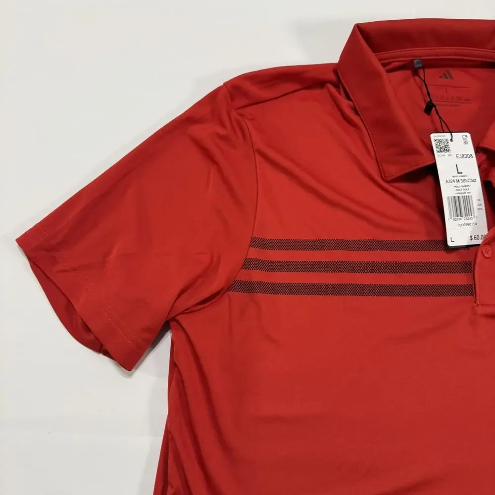 adidas FIFA Coca-Cola Logo Red Polo Shirt Men's L Short Sleeve New With Tags